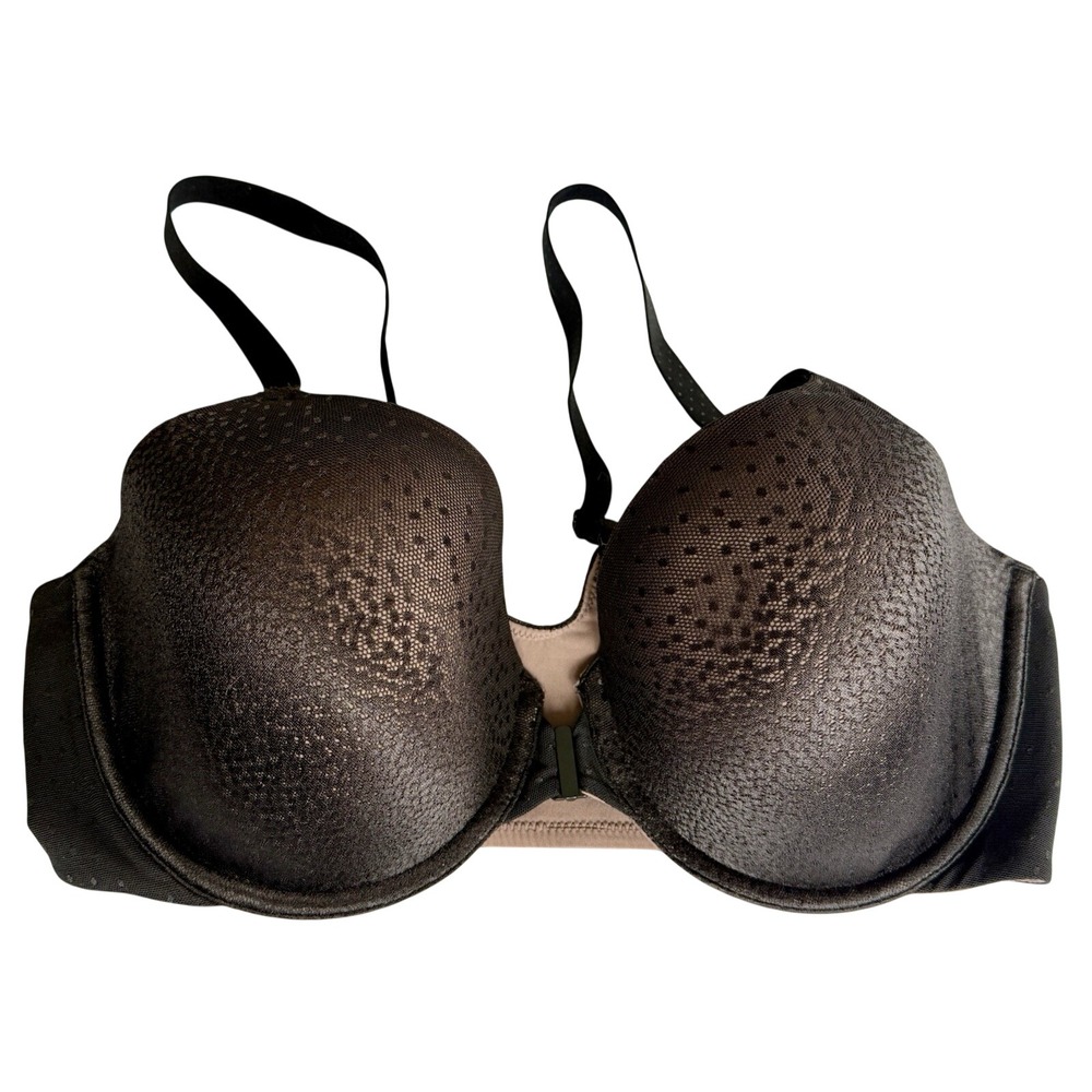 LOT OF 3 Bras: Wacoal, Victoria Secret, b. Tempt'd 36DD Black Underwire/Wireless